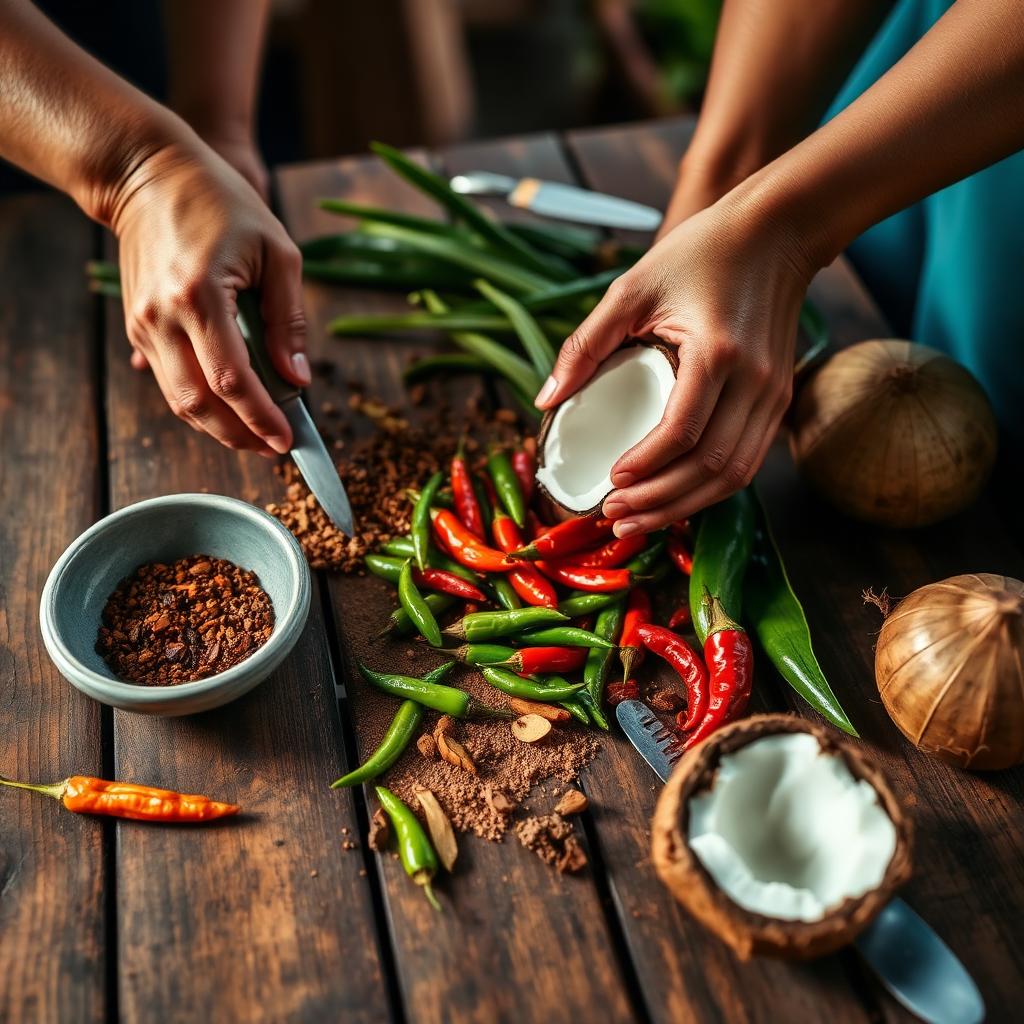 Cooking in Bali